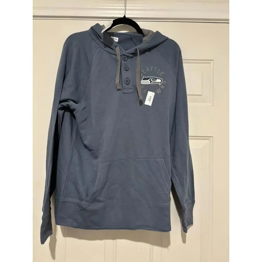 Men's sz M Seattle Seahawk blue‎ new with tags hoodie #746